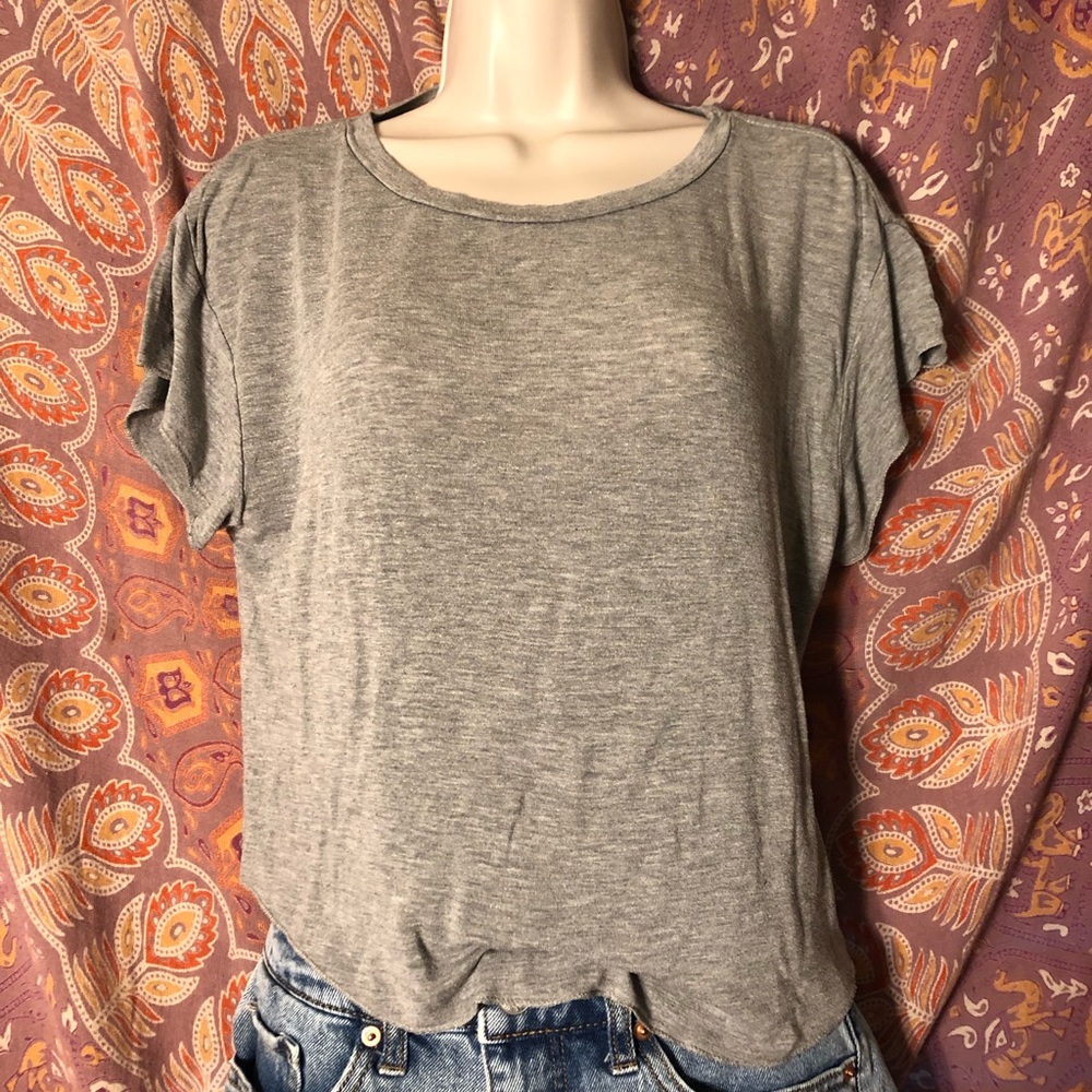 gray loose john galt t-shirt